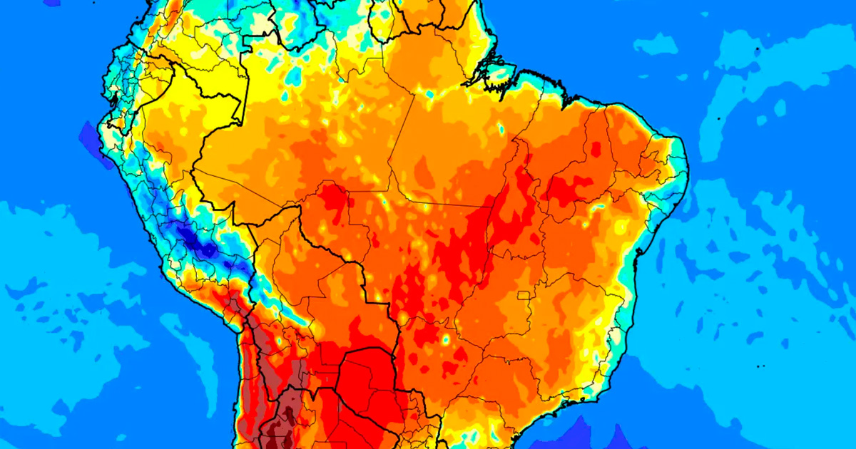 Boa parte do país inicia semana com alerta de calor, enquanto Sul terá tempestades